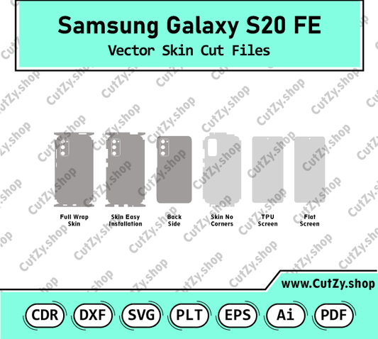Samsung Galaxy S20 FE 5G Vector Skin Cut Files