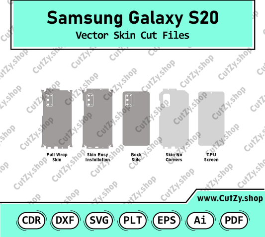 Samsung Galaxy S20 Vector Skin Cut Files