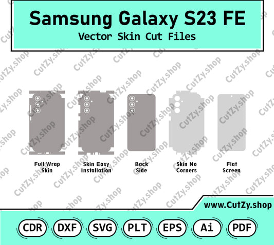 Samsung Galaxy S23 FE Vector Skin Cut Files