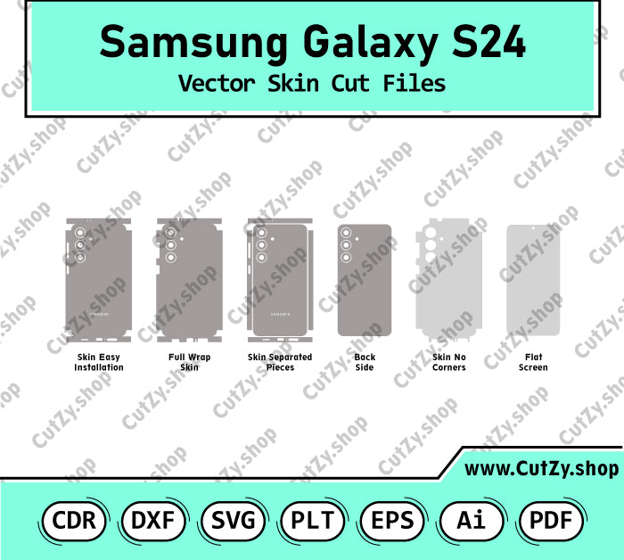 Samsung Galaxy S24 Vector Skin Cut Files