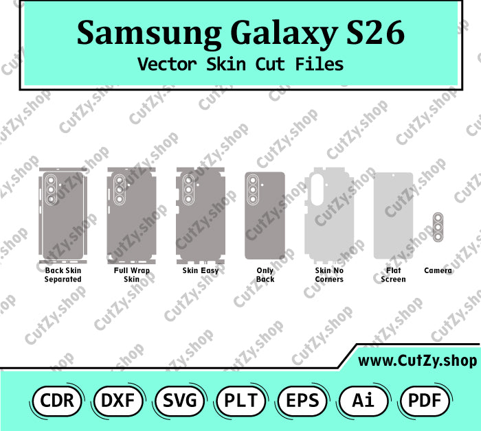 Samsung Galaxy S26 Vector Skin Cut Files