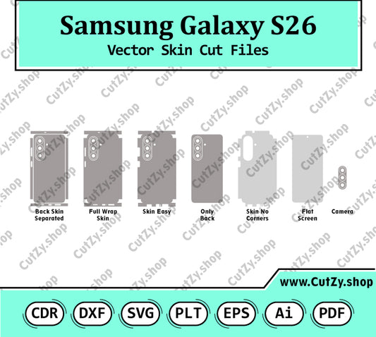 Samsung Galaxy S26 Vector Skin Cut Files