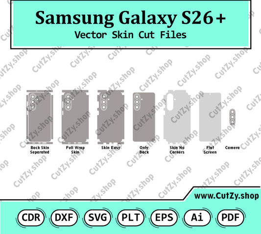 Samsung Galaxy S26+ Vector Skin Cut Files