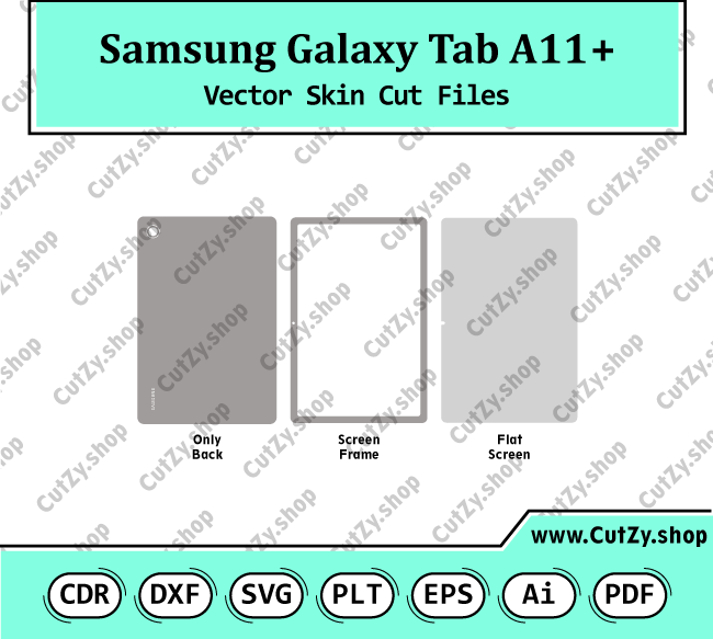 Samsung Galaxy Tab A11+ Vector Skin Cut Files