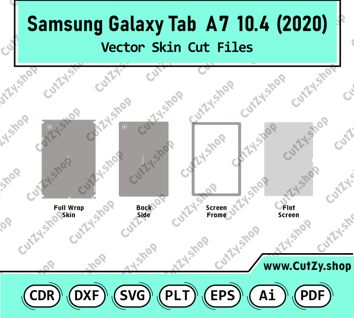 Samsung Galaxy Tab A7 10.4 2020 Vector Skin Templates