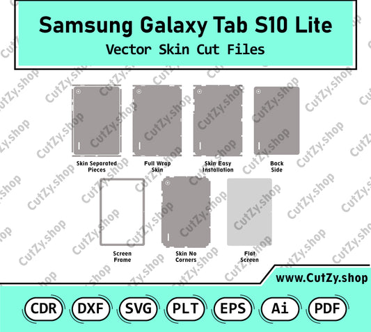 Samsung Galaxy Tab S10 Lite Vector Skin Cut Files