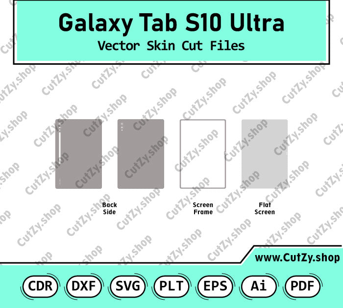 Samsung Galaxy Tab S10 Ultra Vector Skin Cut Files