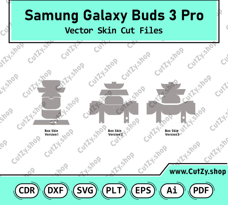 Samung Galaxy Buds 3 Pro SM-R630 Vector Skin Cut Files