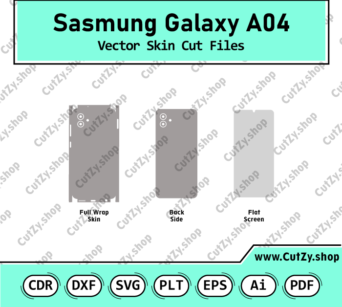 Sasmung Galaxy A04 Vector Skin Templates