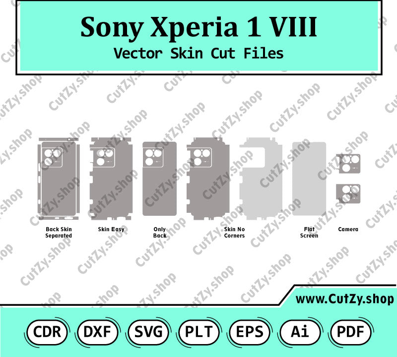 Sony Xperia 1 VIII Vector Skin Cut Files