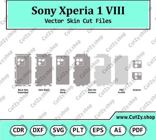 Sony Xperia 1 VIII Vector Skin Cut Files