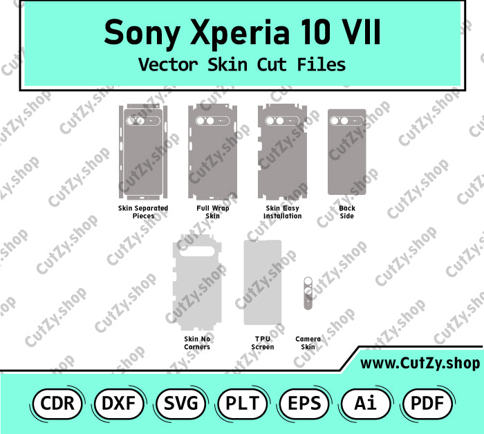 Sony Xperia 10 VII Vector Skin Cut Files