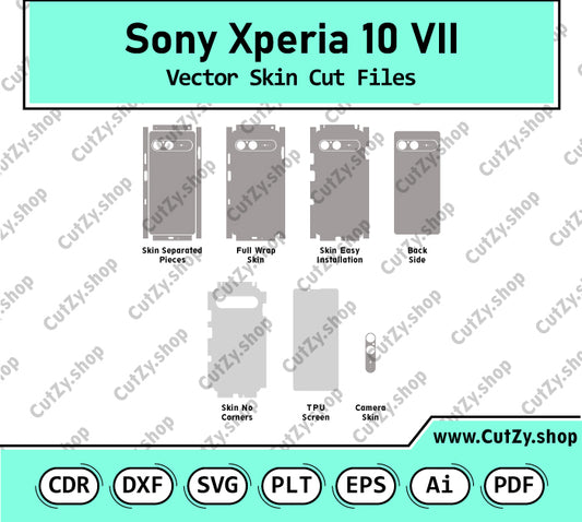 Sony Xperia 10 VII Vector Skin Cut Files