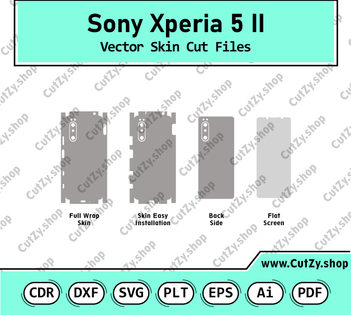 Sony Xperia 5 II Vector Skin Cut Files