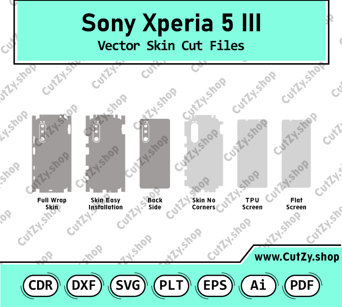 Sony Xperia 5 III Vector Skin Cut Files