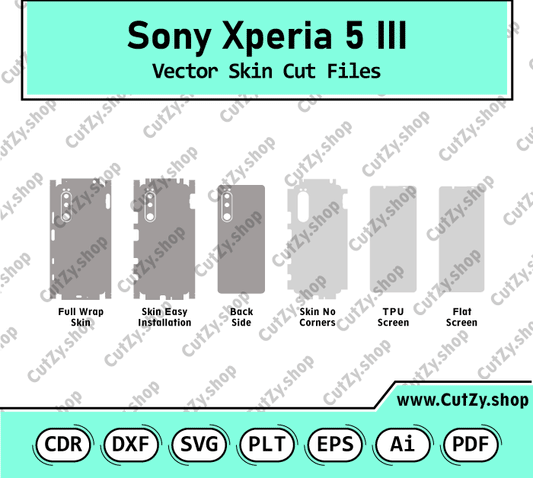 Sony Xperia 5 III Vector Skin Cut Files
