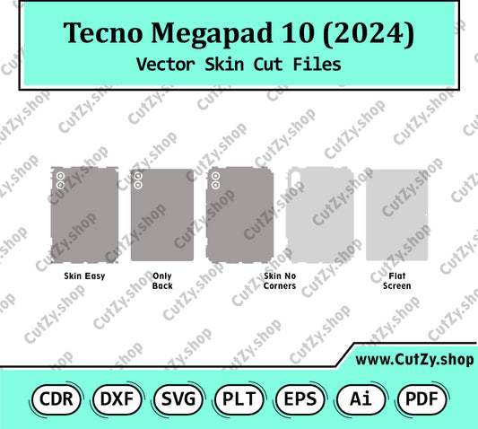 Tecno Megapad 10 2024 Vector Skin Cut Files