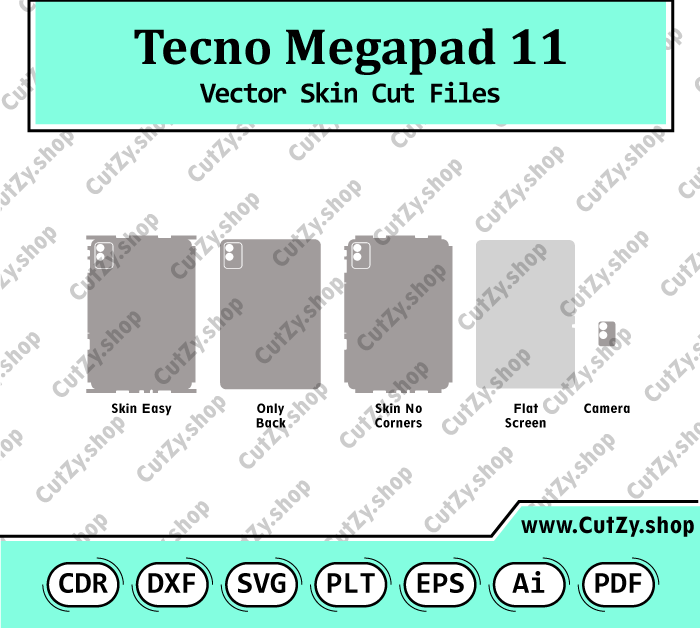 Tecno Megapad 11 Vector Skin Cut Files