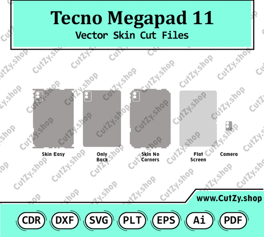 Tecno Megapad 11 Vector Skin Cut Files