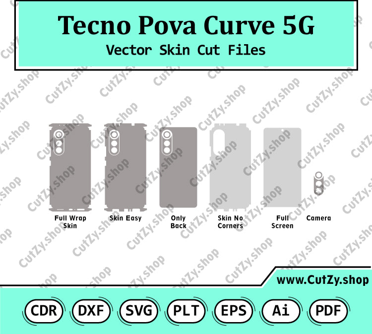Tecno Pova Curve 5G Vector Skin Cut Files
