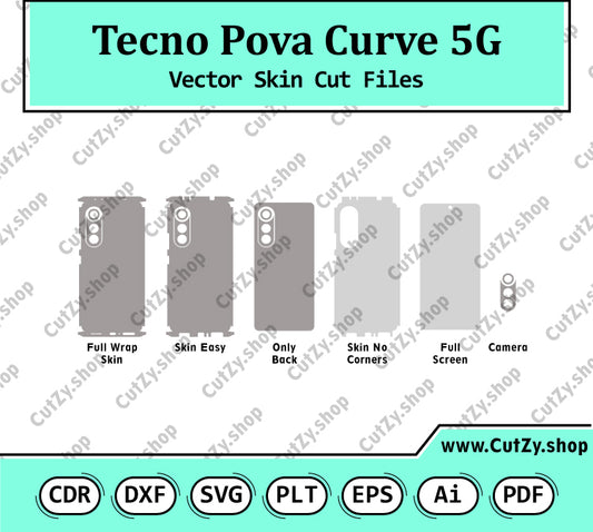 Tecno Pova Curve 5G Vector Skin Cut Files