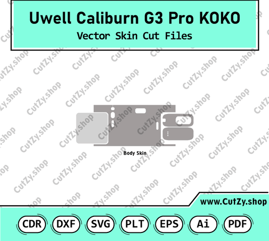 Uwell Caliburn G3 Pro Koko Vector Skin Cut Files