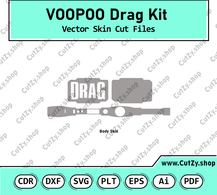 Voopoo Drag Kit Vector Skin Templates