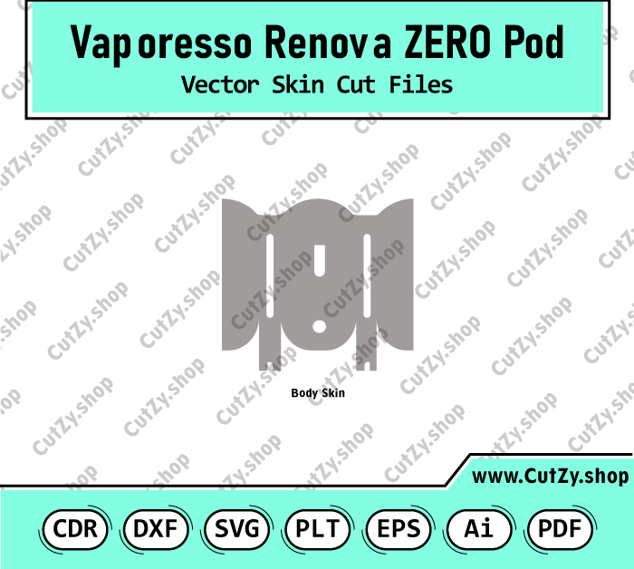 Vaporesso Renova ZERO Pod System Vector Skin Cut Files