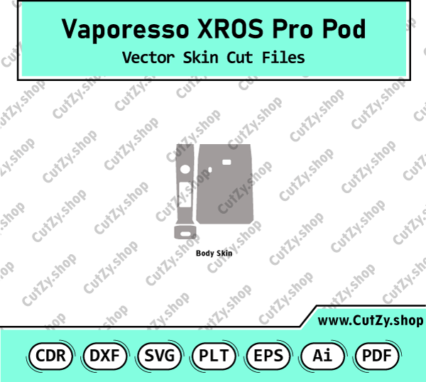 Vaporesso XROS Pro Pod Vector Skin Cut Files