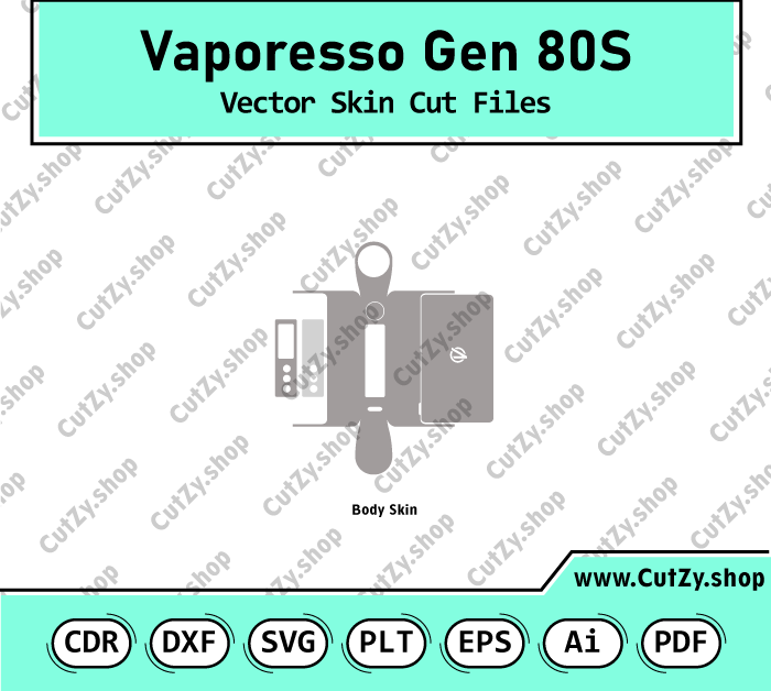 Vaporesso Gen 80S Vector Skin Cut Files