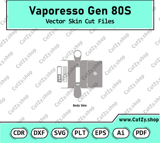 Vaporesso Gen 80S Vector Skin Cut Files