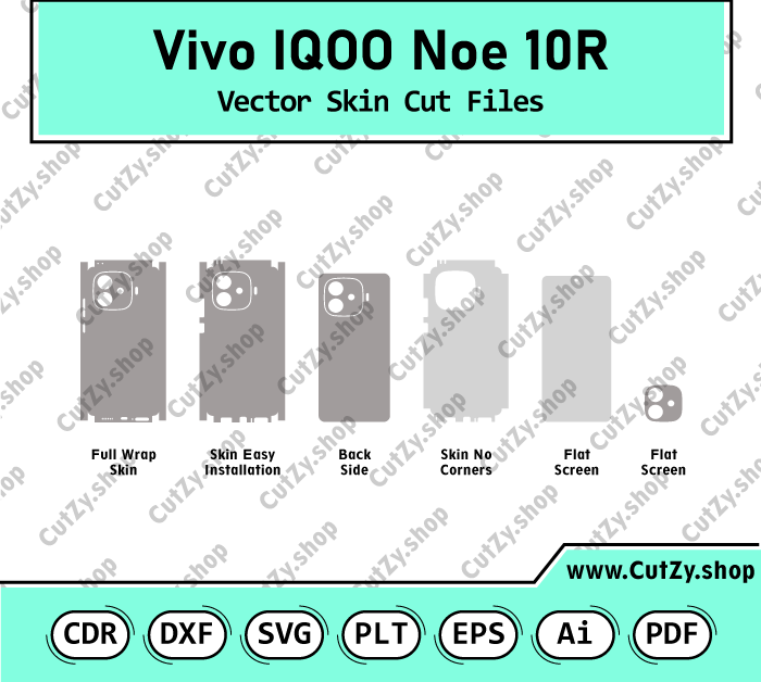 Vivo IQOO Noe 10R Vector Skin Cut Files