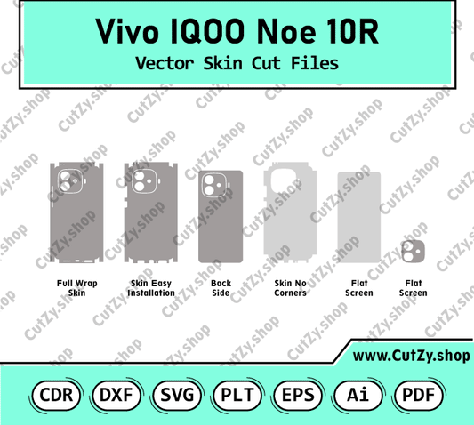 Vivo IQOO Noe 10R Vector Skin Cut Files