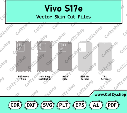 Vivo S17e Vector Skin Cut Files
