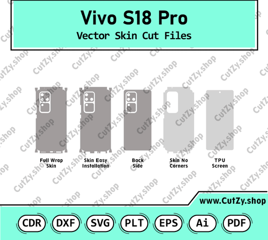 Vivo S18 Pro Vector Skin Cut Files