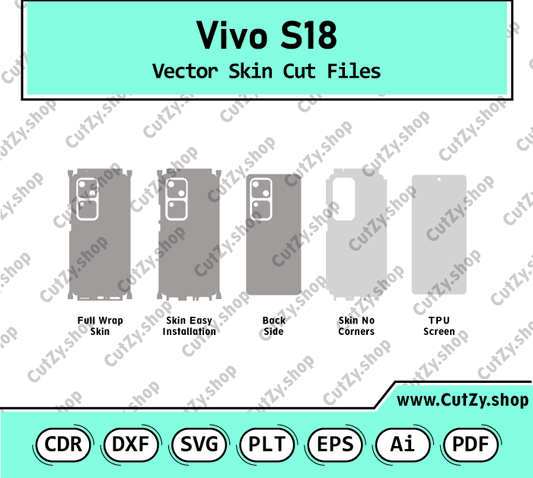 Vivo S18 Vector Skin Cut Files