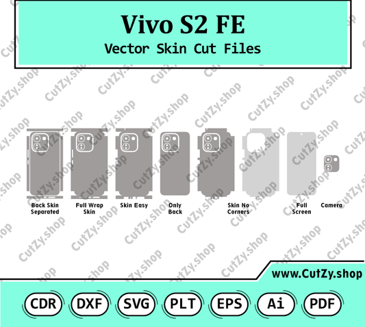 Vivo S2 FE Vector Skin Cut Files