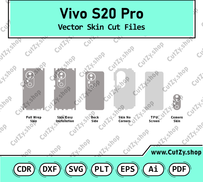 Vivo S20 Pro Vector Skin Cut Files