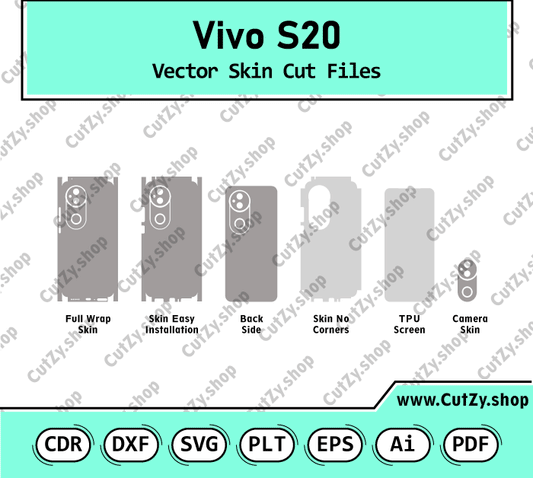 Vivo S20 Vector Skin Cut Files