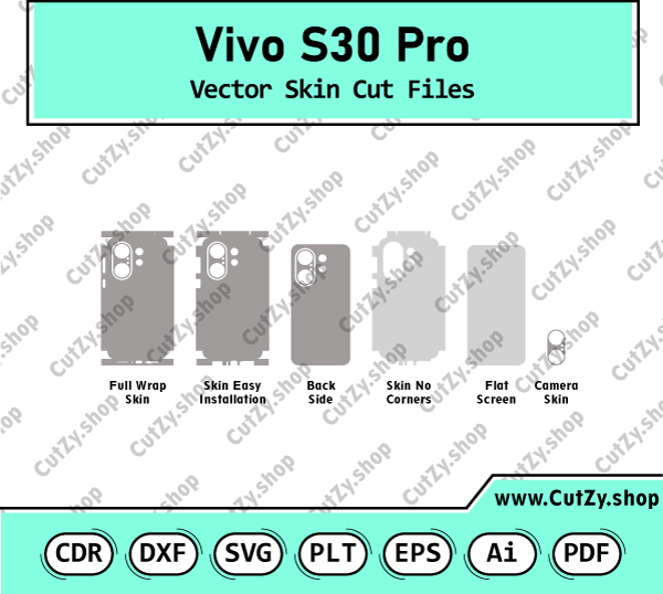 Vivo S30 Pro mini Vector Skin Cut Files