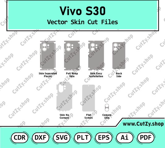 Vivo S30 Vector Skin Cut Files