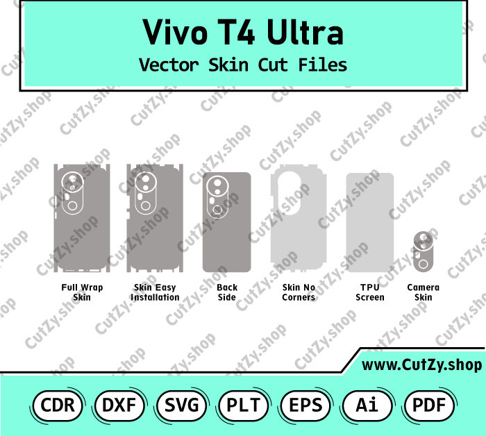 Vivo T4 Ultra Vector Skin Cut Files