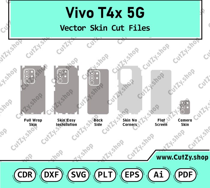 Vivo T4x 5G Vector Skin Cut Files