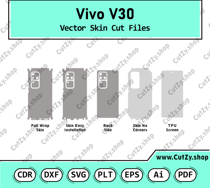 Vivo V30 Vector Skin Cut Files