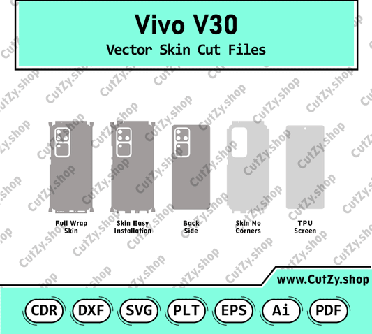 Vivo V30 Vector Skin Cut Files