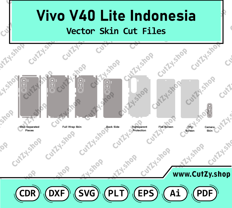 Vivo V40 Lite Indonesia 5G-4G Vector Skin Cut Files
