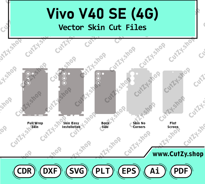 Vivo V40 SE 4G Vector Skin Cut Files