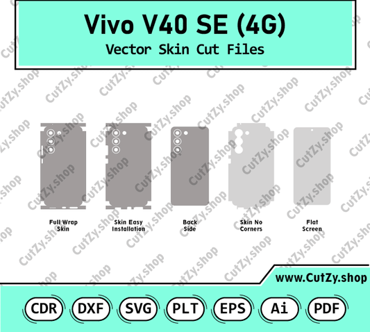 Vivo V40 SE 4G Vector Skin Cut Files