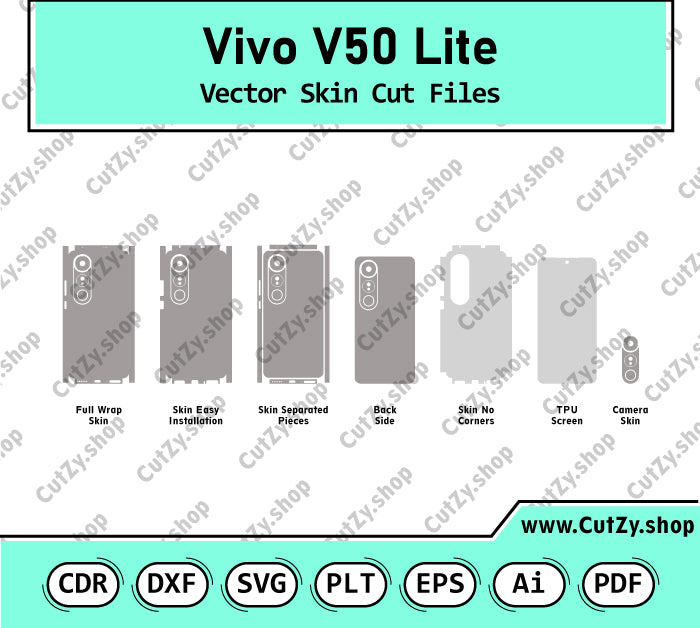 Vivo V50 Lite 4G Vector Skin Cut Files