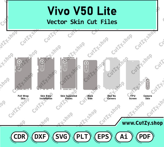 Vivo V50 Lite 4G Vector Skin Cut Files
